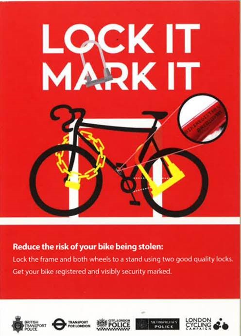 Join us from midday tomorrow on Tuesday 23rd April 2024 at Embassy Gardens, Nine Elms for community bike marking. 

This is a great way to register your bike on a national database for free to deter bike thieves. 

See you there! 👋🚴‍♀️

#MyLocalMet #NineElms #bikemarking