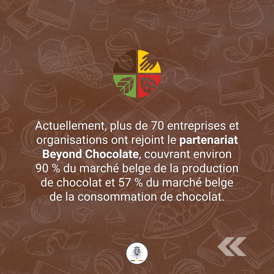 La Belgique 🇧🇪 accueille actuellement  la @WorldCocoaCon, rassemblant les acteurs clés du secteur dont la RDC🇨🇩. 

Le saviez-vous ?🤔 : la Belgique a l’objectif d’atteindre un chocolat 🇧🇪 100% durable d’ici 2030.🍫

🎧🎙️Écoutez le podcast pour en savoir plus.⤵️
#CocoaBrussels2024