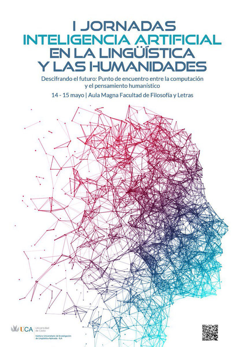 ¡Inscripciones abiertas! 📢 

Únete a las I Jornadas de IA en Lingüística y Humanidades el 14-15 de mayo en la Facultad de Filosofía y Letras (<a href="/univcadiz/">Universidad de Cádiz</a>)

Inscríbete ahora y asiste de manera presencial u online. El enlace está en la biografía 💻

#IAHumanidades #IALingüística