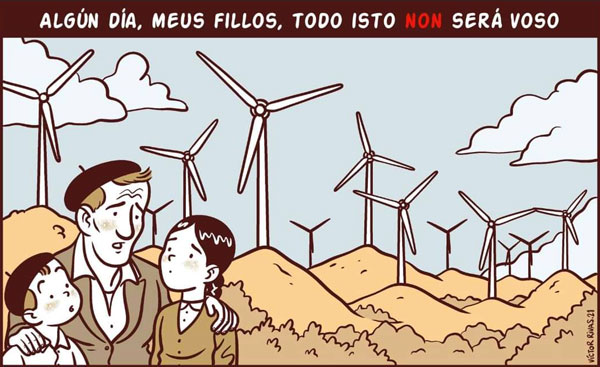 c_do_vento's tweet photo. "Todo isto NON será voso" (2021), debuxo de #VíctorRivas para @a_courel. https://t.co/h7T5m7TRSS