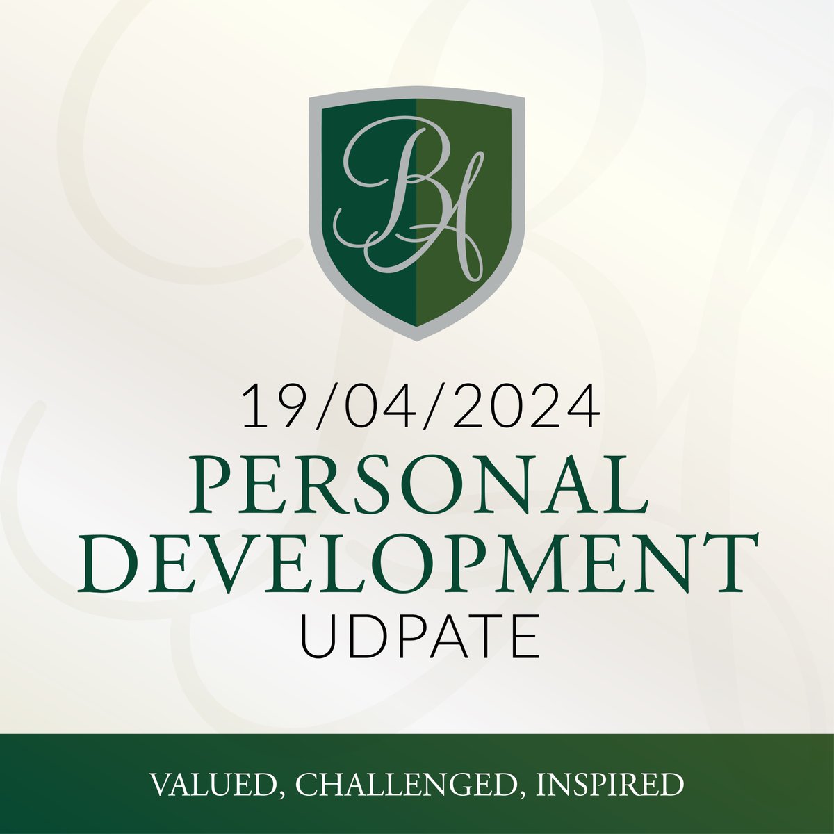 Click the link below to view our Personal Development update for 19/04/2024. bedeacademy.org.uk/personal-devel… #ESFmat #BedeAcademy #Valued #Challenged #Inspired