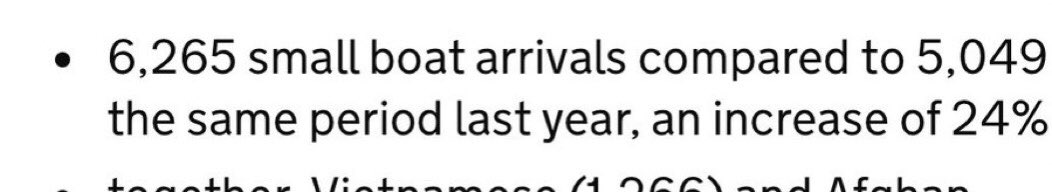 Wonder why the Home Office decided to sneak out this new data that small boats are UP 24% on last year while PM was holding press conference…? gov.uk/government/sta…