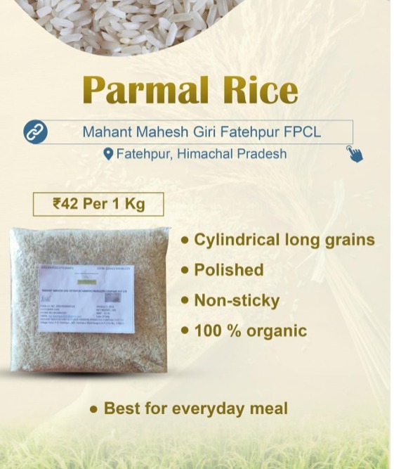 Rice of the day🌾 Parmal rice- this polished long-grain rice is extremely healthy & delicious. The 100% organic & non-sticky rice is ideal for your daily meal. Buy from FPO farmers at👇 mystore.in/en/product/par… 🍚 @AgriGoI @ONDC_Official @mygovindia @PIB_India #VocalForLocal