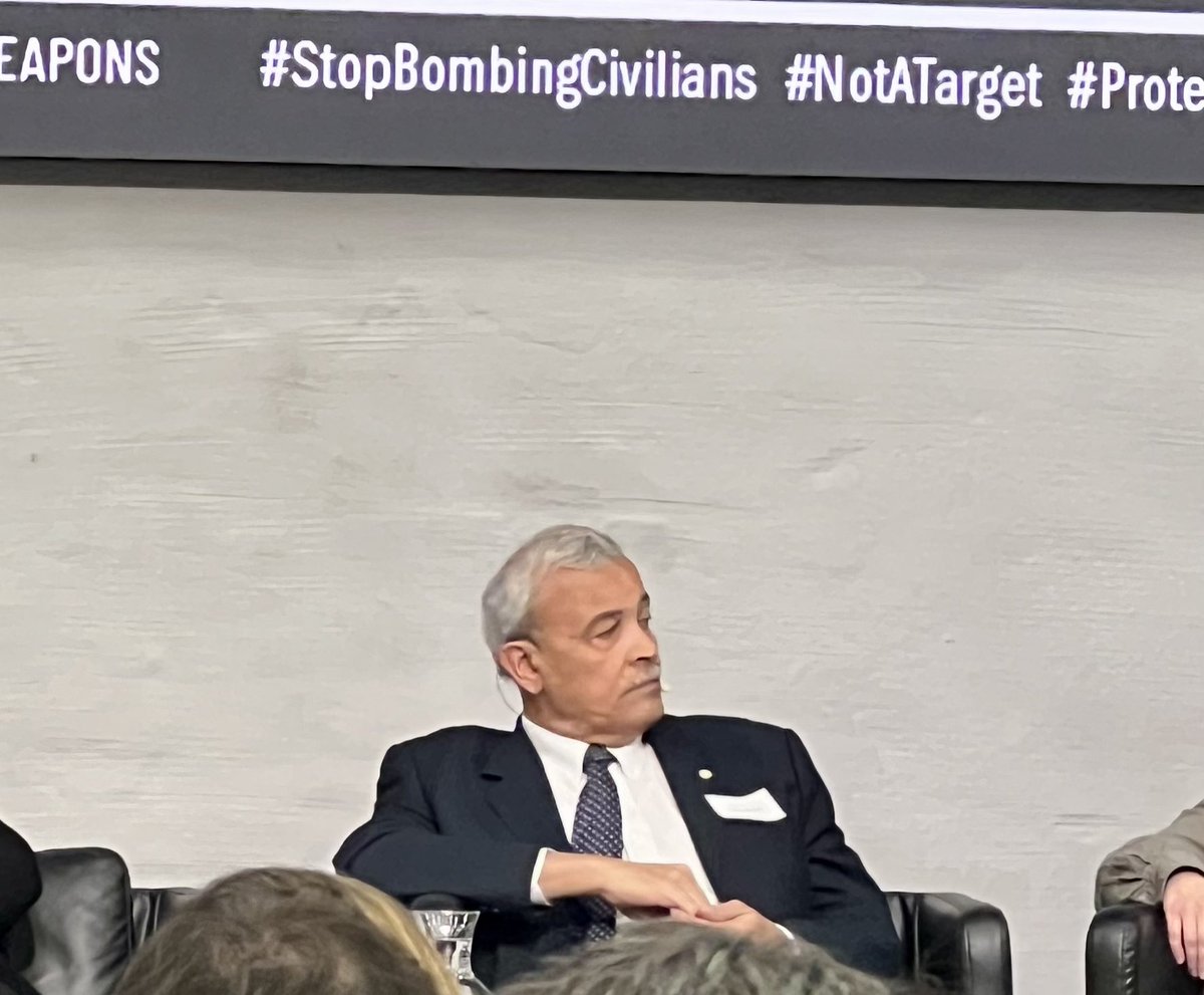 ‼️🚨“You’re better off dead than alive in #Gaza” - Dr Younis Al Khatib @PalestineRCS underscores the dire suffering of civilians at the #ProtectionForum24 #StopBombingCivilians #EWIPA