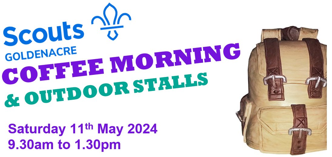 Date for your diaries! Come and enjoy our Spring Coffee Morning at our Scout Hall, South Trinity Road, on Saturday 11th May. Grab a tea/coffee and hot roll and peruse our stalls. <a href="/enescouts/">Edinburgh NE Scouts</a> <a href="/sesscouts/">South East Scotland Scouts</a>