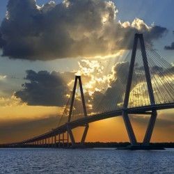 A photo of Ravenel Bridge in Charleston, South Carolina #Buyintoart #homedecor #homedecorating #interiordecor #artmatters #artforsale Click link for info and pricing  buff.ly/446bJ5W h