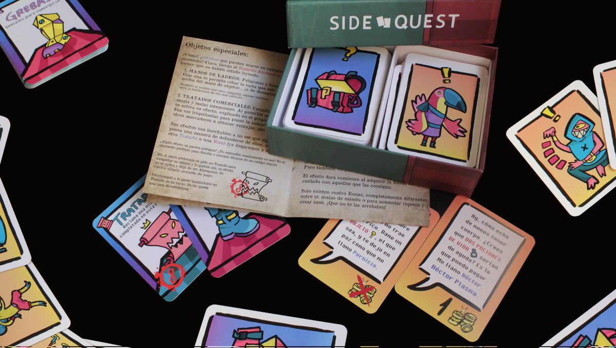 Queda nada para que cierre la campaña en #Verkami de 'SideQuest: Aquí no hay Héroes'. Si os lo estáis pensando, es vuestro momento para participar. No os váis a arrepentir de ayudarnos a sacar nuestro Mercado de Bolsillo adelante. ♥️
vkm.is/sidequest