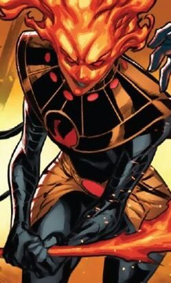 prfxsnatchedwig's tweet photo. #MutantSpotlight on #OmegaMutants: War, The First Horseman

Introduced in "Marvel Comics #1000" in August 2019 by Jonathan Hickman and Dustin Weaver, War is an Omega-level mutant whose powers and history span thousands of years. As one of the first Horsemen, War possesses formidable abilities including advanced pyrokinesis, which allows her to create and manipulate fire at will, and a pyric form that renders her head continuously ablaze. This level of control over fire not only defines her combat style but also amplifies her as a significant force on the battlefield. Additionally, War has the ability to regenerate lost body parts, such as her hand, by forming them out of flame, showcasing her Omega-level resilience and adaptability.

War’s origins are rooted in Okkara, born to the mutant leaders Apocalypse and Genesis. She was raised as a warrior and spent millennia battling the Amenthi daemons alongside her siblings to protect their realm. The death of her husband, Bracken, at the hands of Solem, and her subsequent vendetta, add a personal dimension to her otherwise militaristic narrative.

Her primary weapon, Vermilion, the Red Sword of War, can be ignited with her pyrokinesis to both channel and produce fire. This ability might be inherent to War or an extension of her mutant powers, further integrating her abilities with her combat tools.

During the "X of Swords" event, War demonstrated strategic acumen and ruthlessness, notably when she attempted to incapacitate Wolverine by poisoning him, a plan that inadvertently affected Cypher instead. This incident underlines her willingness to use deceit as a tactic in war.

The mutant civil war later marked a critical point in War’s life. As factions within the mutant community clashed, War engaged in a deadly battle against Storm. Despite her extensive combat skills and fire-based powers, War was ultimately defeated by Storm's superior control over weather phenomena. This confrontation resulted in her death, highlighting the intense stakes and personal costs inherent in mutant conflicts. War’s demise underscored the profound internal divisions within the mutant community and the tragic nature of their internal strife.

War's story, filled with both triumphs and tragedies, exemplifies her role as a Horseman of Apocalypse. Despite her immense abilities, her narrative serves as a reminder of the personal sacrifices involved in their eternal struggle for supremacy. Apocalypse himself regarded War as the epitome of a Horseman, a standard unmatched by her successors.

#War #OmegaMutant #MarvelComics #XofSwords #Amenth #MutantWarrior