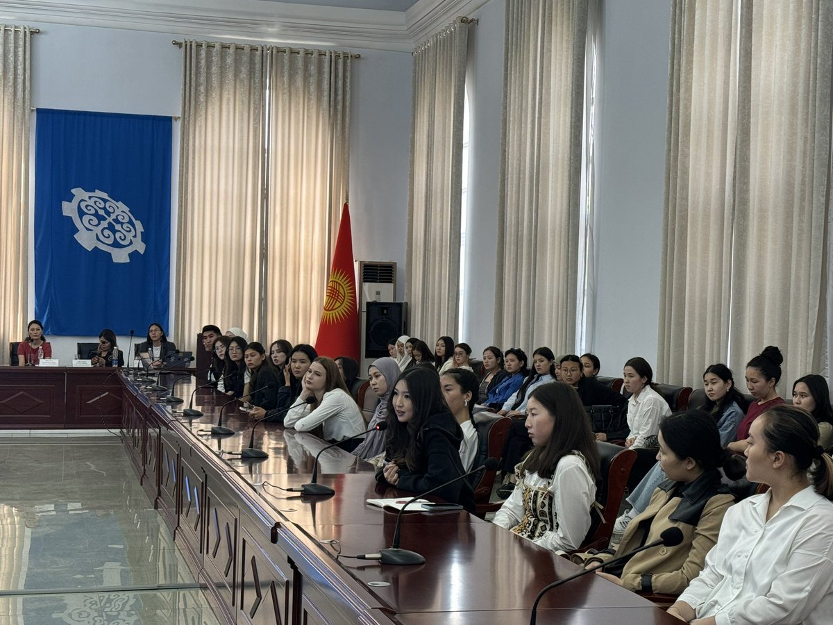 ITUCISRegion (@itucisregion) on Twitter photo Over 100 girls came together to celebrate International #GirlsinICT Day in Bishkek, Kyrgyzstan 🇰🇬! 📷 Honored to have the Minister of Digital Development Nuria Kutnaeva, <a href="/NMochu/">Natalia Mochu</a>, and Rector of the Kyrgyz Technical University sharing insights in their welcoming speeches. Over 100 girls came together to celebrate International #GirlsinICT Day in Bishkek, Kyrgyzstan 🇰🇬! 📷 Honored to have the Minister of Digital Development Nuria Kutnaeva, <a href="/NMochu/">Natalia Mochu</a>, and Rector of the Kyrgyz Technical University sharing insights in their welcoming speeches.