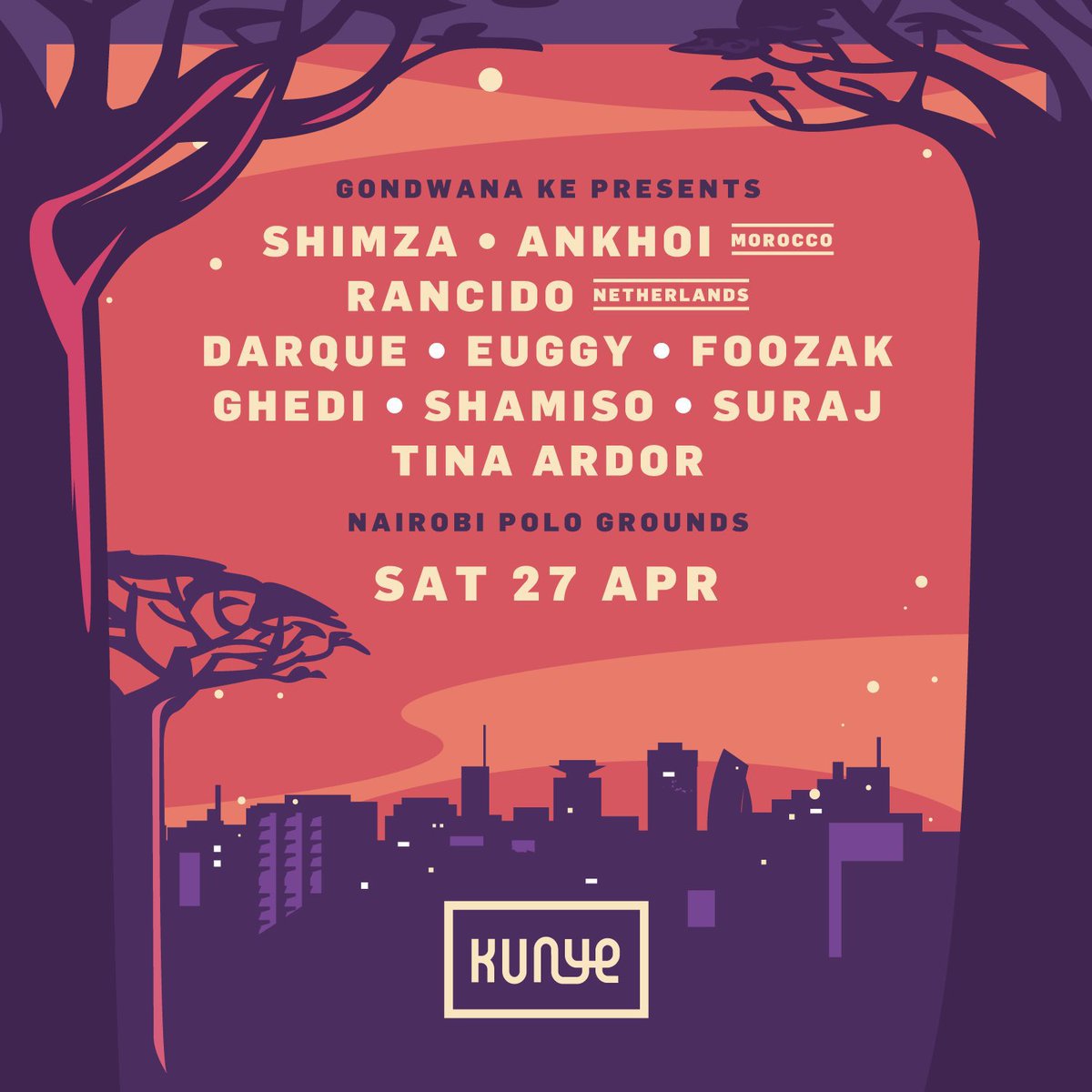 Shimza01's tweet photo. KUNYE Kenya this Saturday  🇰🇪 ♥️☄️☄️☄️☄️ https://t.co/n7PSAcxVfG