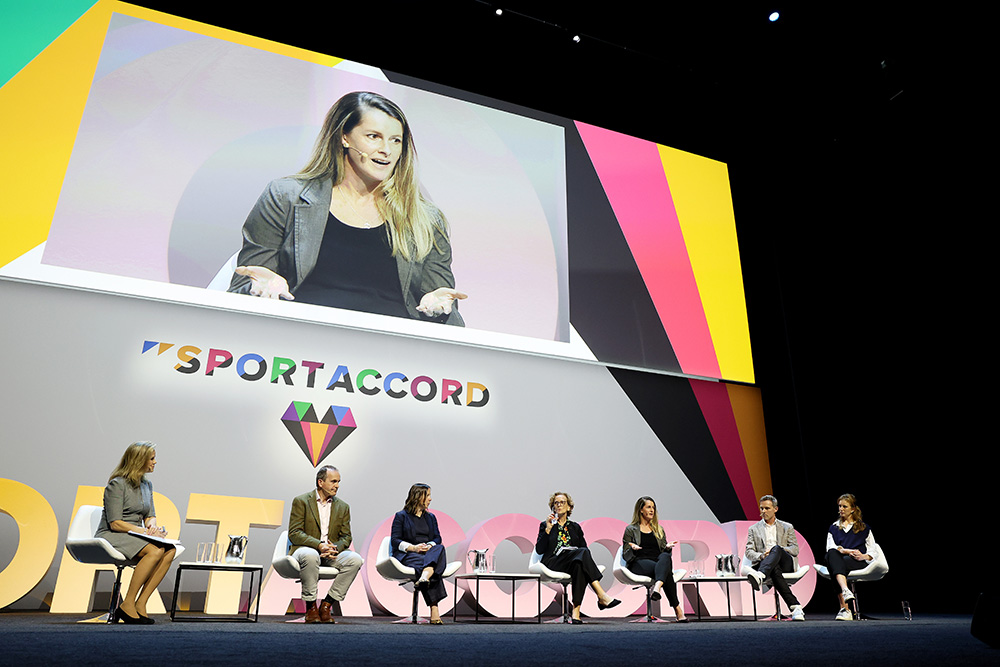 With an extensive background in competition & governance, the three-time Olympian @gillcurrsanders shared key insights on female athletes' challenges at #SportAccord 2024! 👁‍🗨Body image, safeguarding, anti-doping - find out more in this exciting interview: tinyurl.com/4u9d7fmz