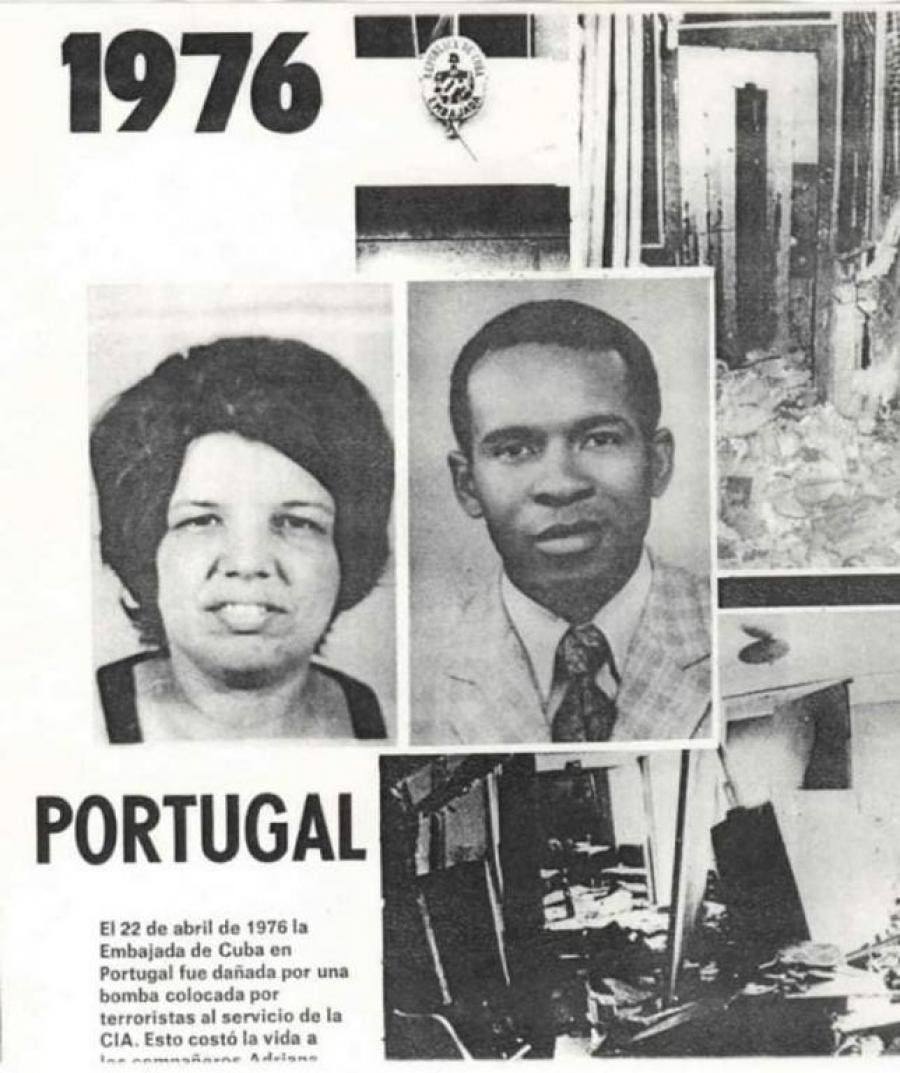 Ella tenía 35 años, y él, 33. Cayeron hace 48 años, víctimas de un ataque terrorista contra la Embajada Cubana en Portugal. Prohibido olvidarlo: así funcionan los enemigos de esta Revolución.