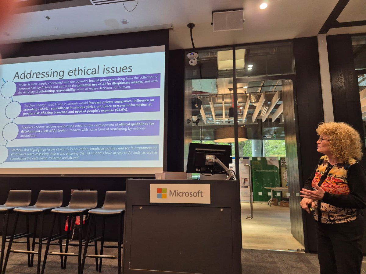 John Hurley (@jhurleyh2) on Twitter photo <a href="/H2_Learning/">H2 Learning</a> @microsoftirl HQ for Empowering Educators with AI event. Prof Deirdre Butler sharing ethical considerations <a href="/MS_eduIRL/">Microsoft Education Ireland</a> <a href="/H2_Learning/">H2 Learning</a> @microsoftirl HQ for Empowering Educators with AI event. Prof Deirdre Butler sharing ethical considerations <a href="/MS_eduIRL/">Microsoft Education Ireland</a>