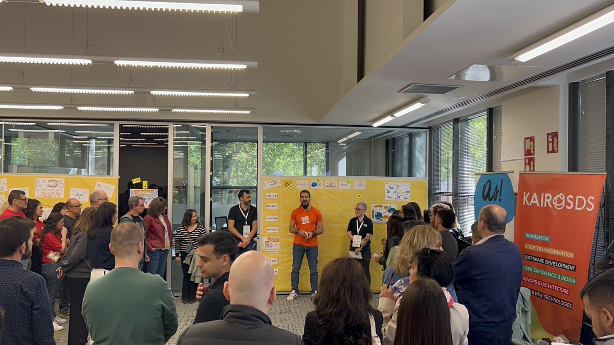 WeAreKairos_'s tweet image. 🙌 ¡Gracias @bigagileos por elegirnos un año más! 🎊

💫 Este sábado tuvo lugar en nuestras oficinas #BAOS2024. ¡Agilistas de diferentes empresas, puntos de España e incluso países sacaron conclusiones muy útiles para todos!

Fue una suerte poder se parte de ello. 🧡