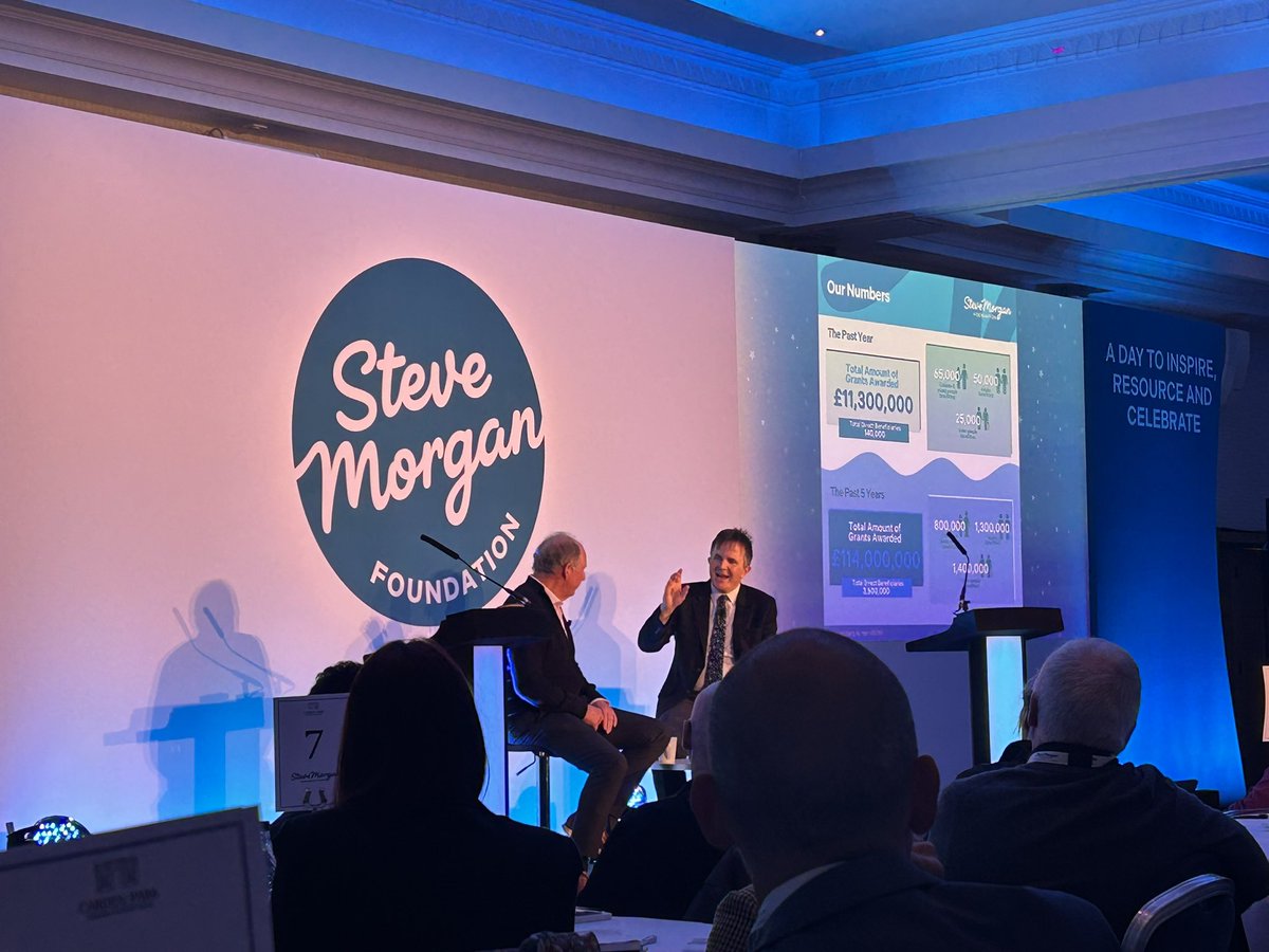 “When you make a difference it gives you a thirst for more” #Philanthropy #thankyou @stevemorganfdn #SMFConference24 Such an impact and brought to life by reflecting on the difference every grant makes to each person whose life directly benefits from the foundation’s support