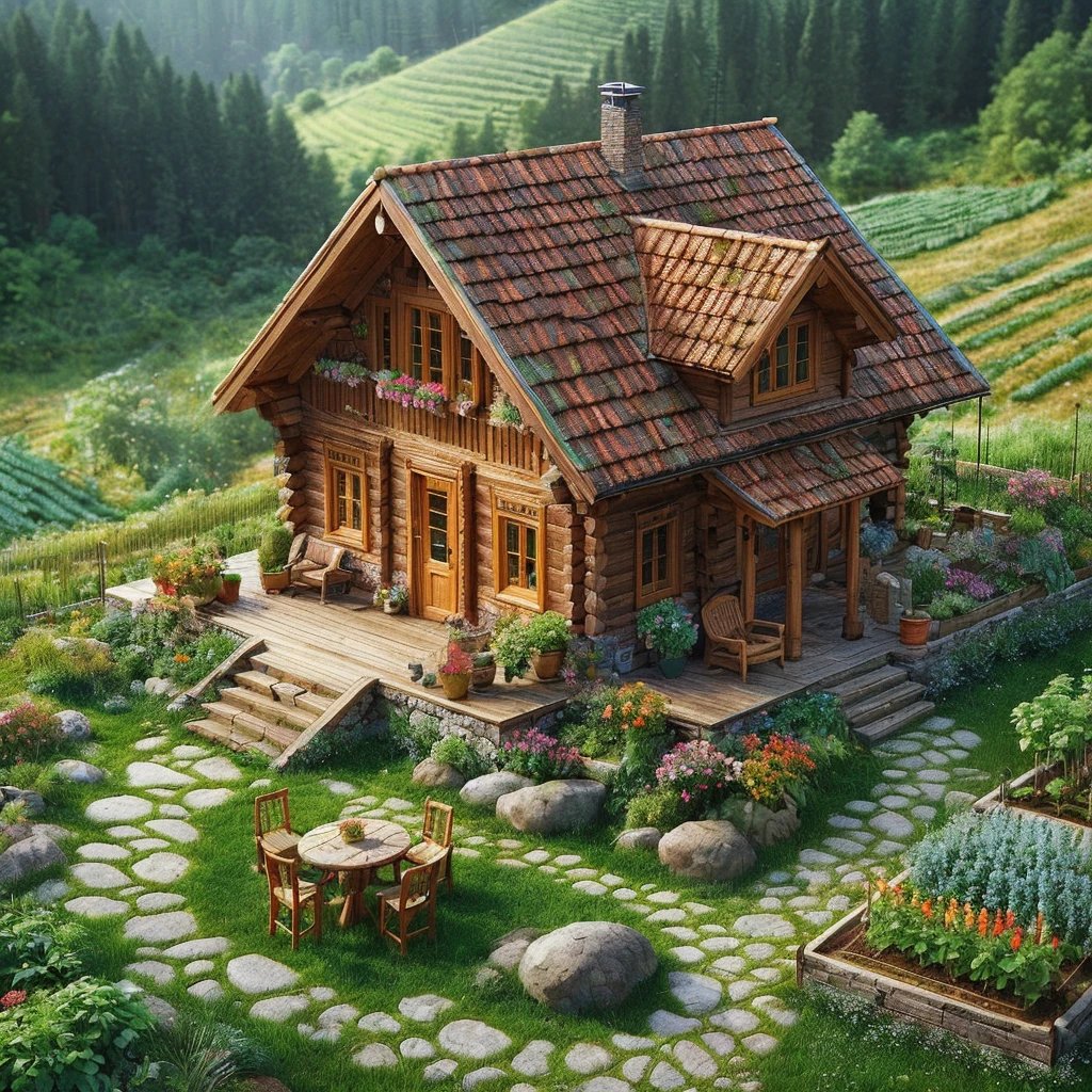 Arc_Green_9's tweet photo. Gentle moments next to the wooden house https://t.co/zsu5ivIwcm