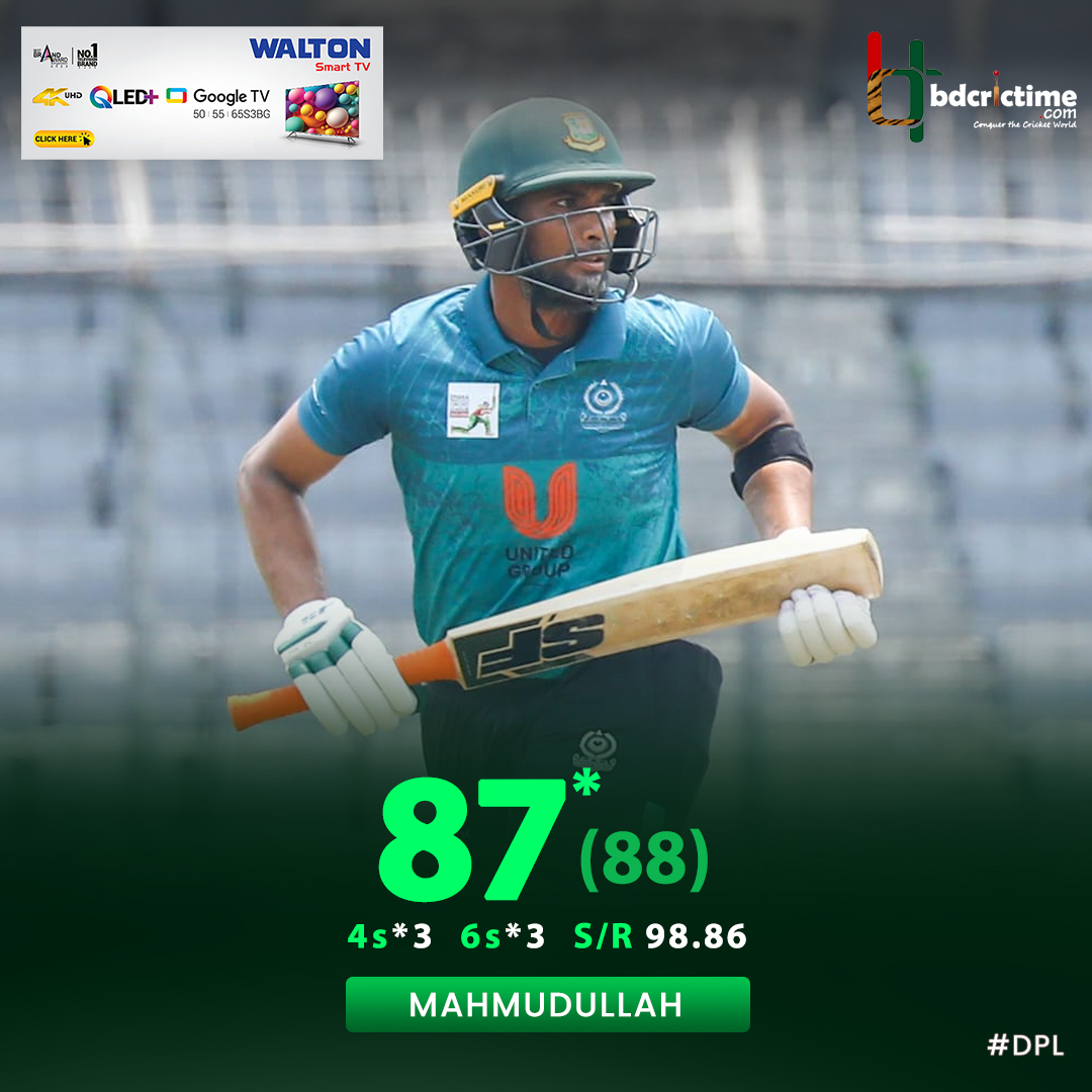 Top Knock from Mahmudullah 👏 #DPL #WaltonSmartTV