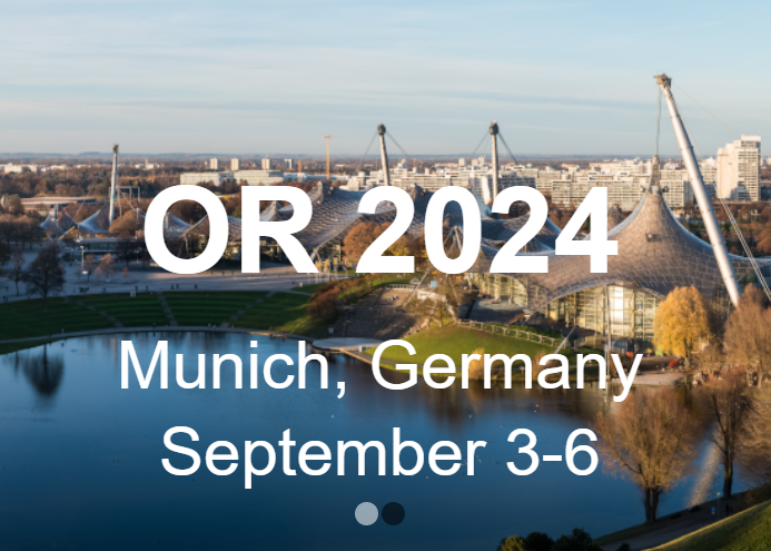 #orms International Conference on Operations Research (OR 2024), 3-6 Sep 2024, Munich, Germany @TU_Muenchen Jointly organized by German OR Society @GOR_ev_, Austrian OR Society (ÖGOR), and Swiss OR Society (SVOR/ASRO). Abstract deadline: Apr 30 or2024.de