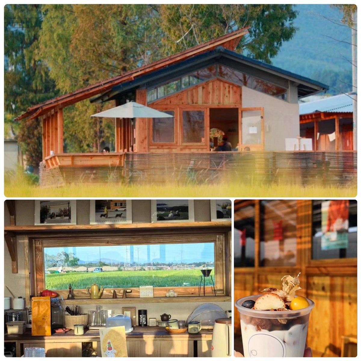 【I am waiting for you at the “Village Café☕️” in📍#Yuhang】Coffee and the countryside, which used to go to the difference way，now they blend seamlessly. A cup of coffee, a view🪟，and a day of leisure😎—this is an exile back to the soul🥂.#EscapeTheCity #PeacefulMoments