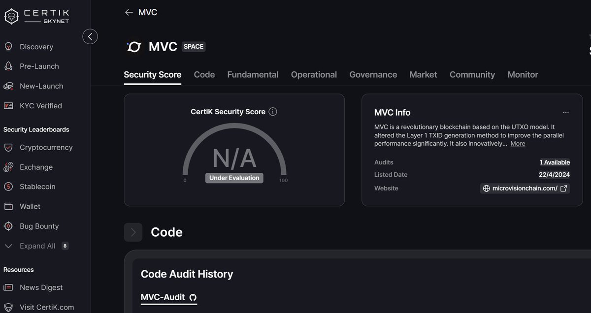 mvcglobal's tweet image. Exciting News:
✅ @CertiK Audit Completed! MVC has triumphantly passed a comprehensive audit by Certik, adding another layer of trust following the sCrypt review.
🔒Security First! With Certik's seal of approval, we're reinforcing our commitment to safety. Developers, get ready…