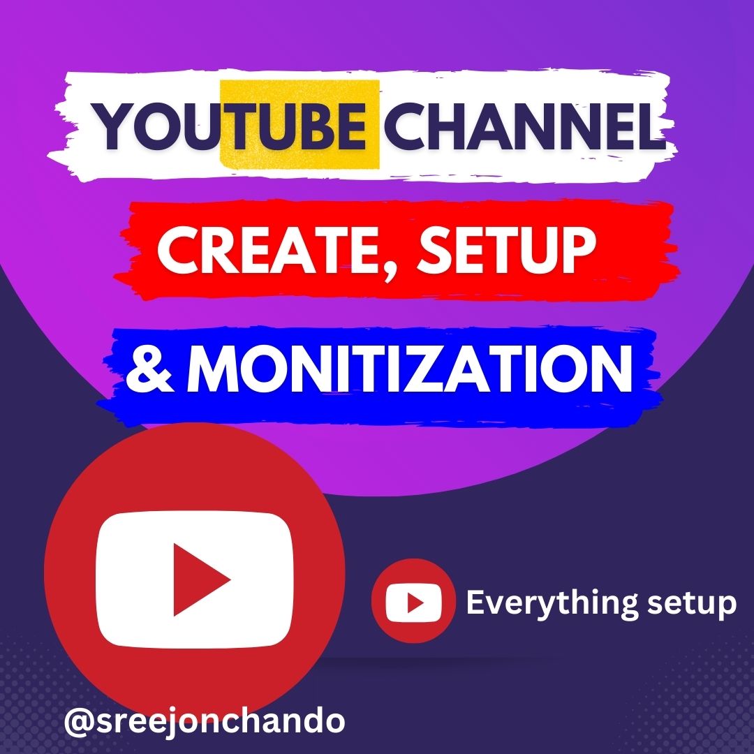 Hello everyone, i will run the best discount offer for the YouTube Channel Setup.

If anyone needs to let me know.
I can do more discounts Only for YOU 😊

#youtube #youtuber #youtubechannel #youtubers #youtubevideos #youtubevideo #youtubemusic #youtuberewind #sreejonchando