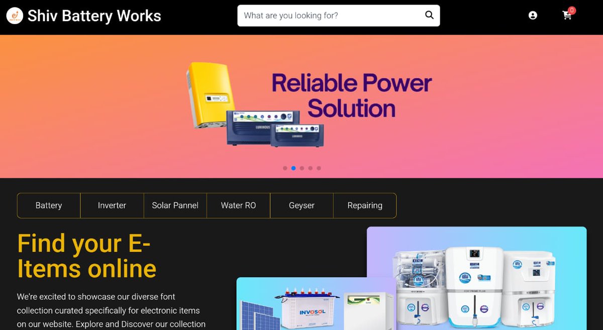 amanvermalmv211's tweet image. A stunning React frontend project that pushes the boundaries of design! ✨ shivbatteryworks.netlify.app
#reactfrontend
#webdesign
#innovation
#codingjourney
#tailwindcss
#reactjs
#webdevelopment