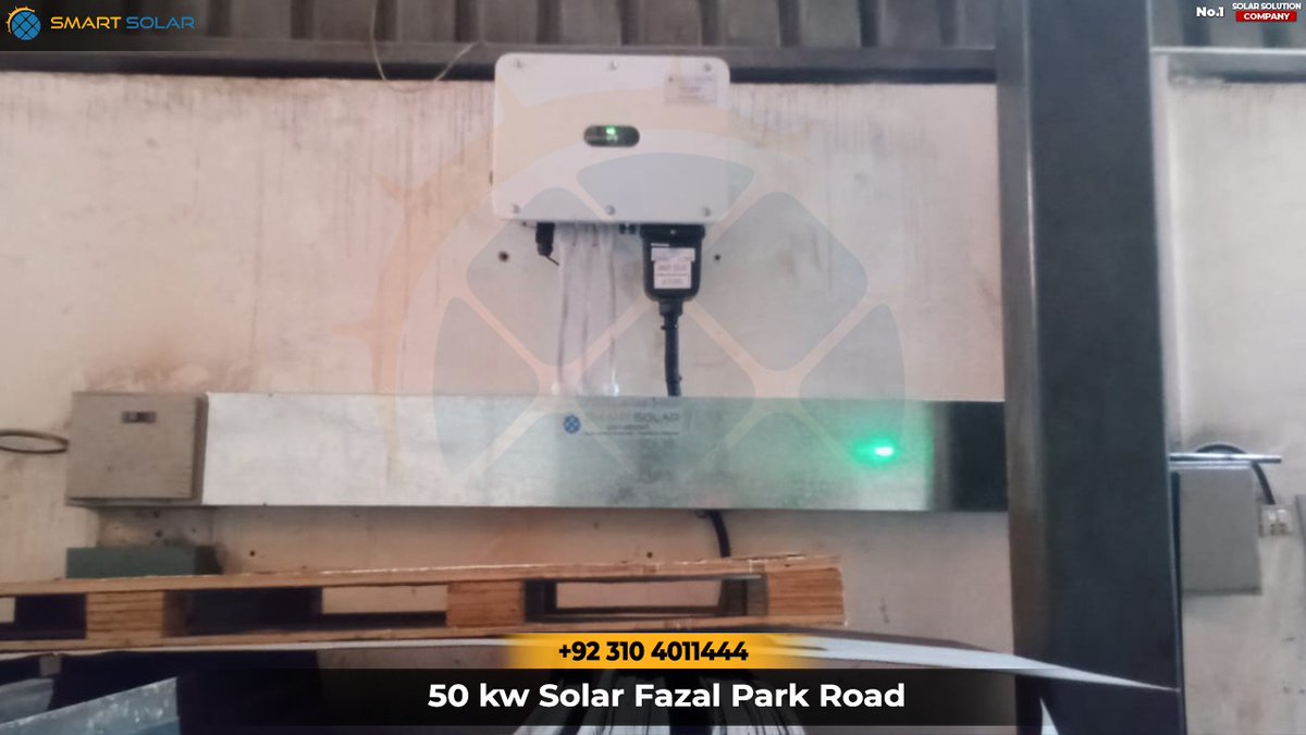 50KW Solar System Fazal Park Road Complete Installation!   
For more details please contact 0311-4011444
#SmartSolar #Solar #SolarPanels #SolarBatteries #SolarInverters #SolarInstallation #SolarAC