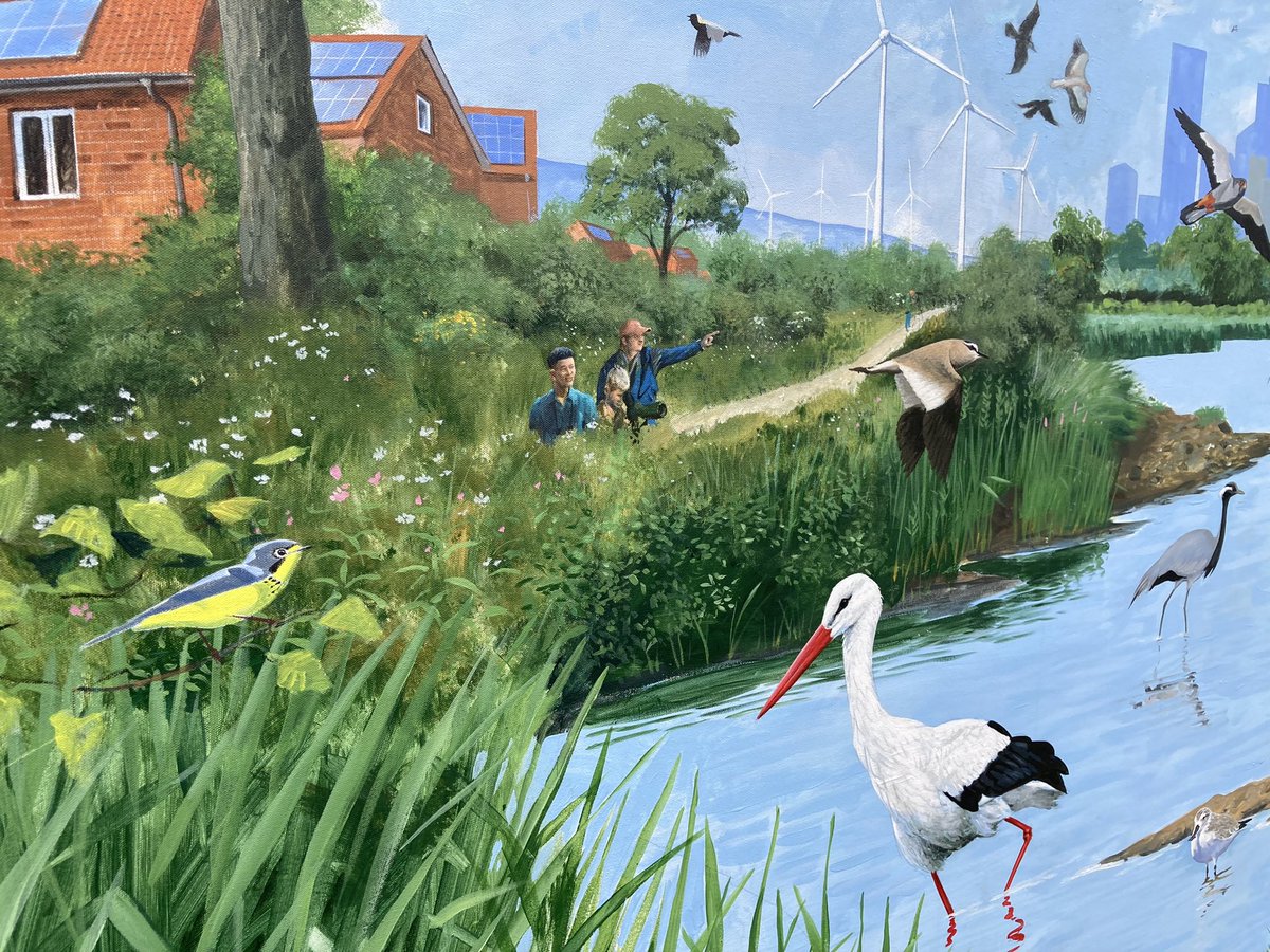 🌍Earth Day 2024
🎨This image is from our 2022 Global Birdfair Mural celebrating 100 years of BirdLife International
The backdrop image created by John Cox is then inhabited by bird species painted by artists during the event
💚12-14 July
🧡Creating Brighter Futures
#earthday2024