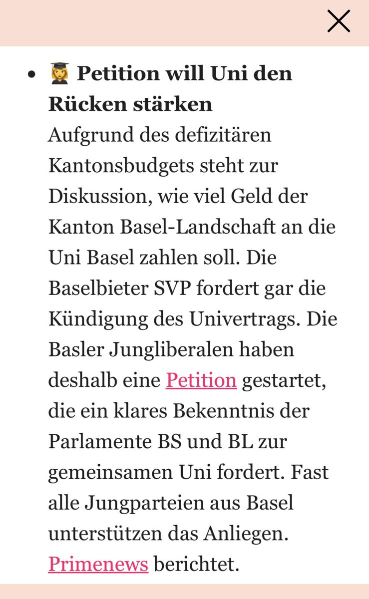 Danke @BajourBasel fürs Erwähnen unserer Petition in eurem Briefing🤝 Hier unterschreiben: ✍️ act.campax.org/petitions/fur-…