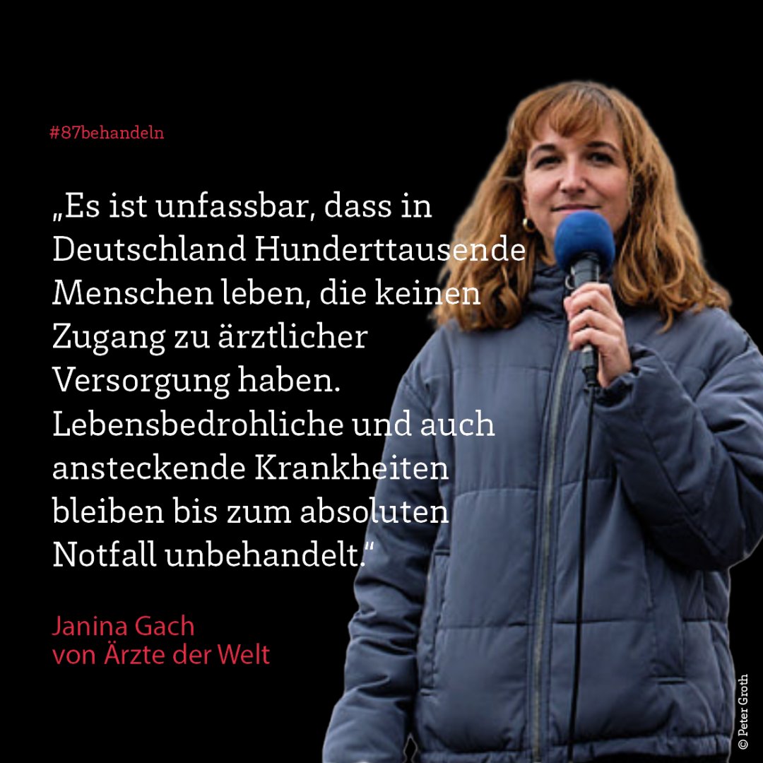1. <a href="/freiheitsrechte/">Freiheitsrechte.org - GFF</a>, <a href="/aerztederwelt/">Ärzte der Welt</a> und 45 weitere Organisationen haben bei der EU Beschwerde eingereicht. Deutschland schließt weiterhin Menschen ohne Papiere von der Gesundheitsversorgung aus. Das verstößt gegen europäische Grundrechte. #87behandeln