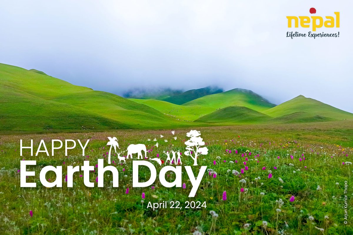 Happy Earth Day!!! 🌎 Let's cherish, protect, and celebrate our beautiful planet today and every day!🌎 PC: Arjun Kumar Thapa #Nepal #LifeTimeExperience #EarthDay2024
