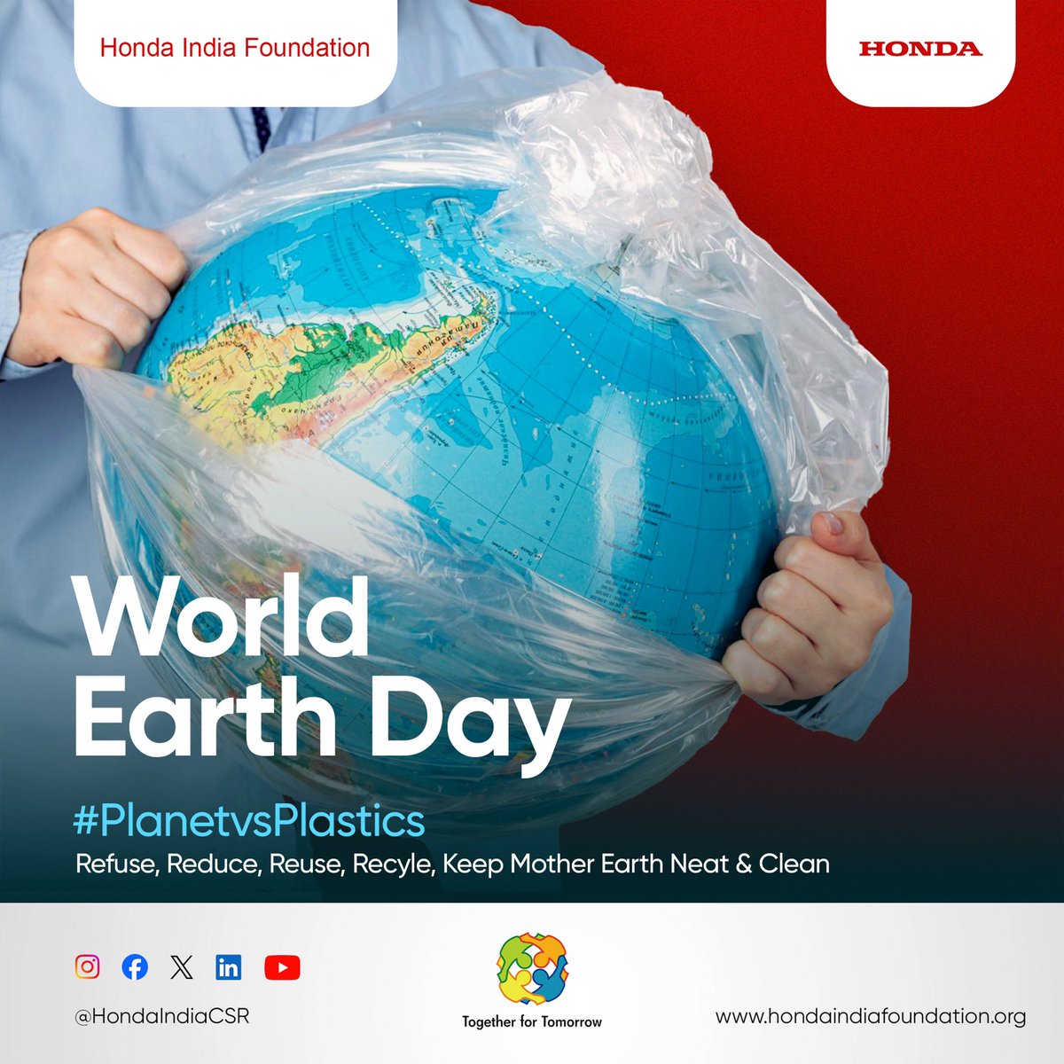 🌍 Happy World Earth Day 2024!

🌱 Let's prioritize the health of both our planet and ourselves by reducing plastic pollution & embracing sustainable living!

#PlanetVsPlastic #WorldEarthDay #SustainableLiving #EndPlasticPollution #Trees4Earth #SayNoToPlasticBags #RefuseTheStraw
