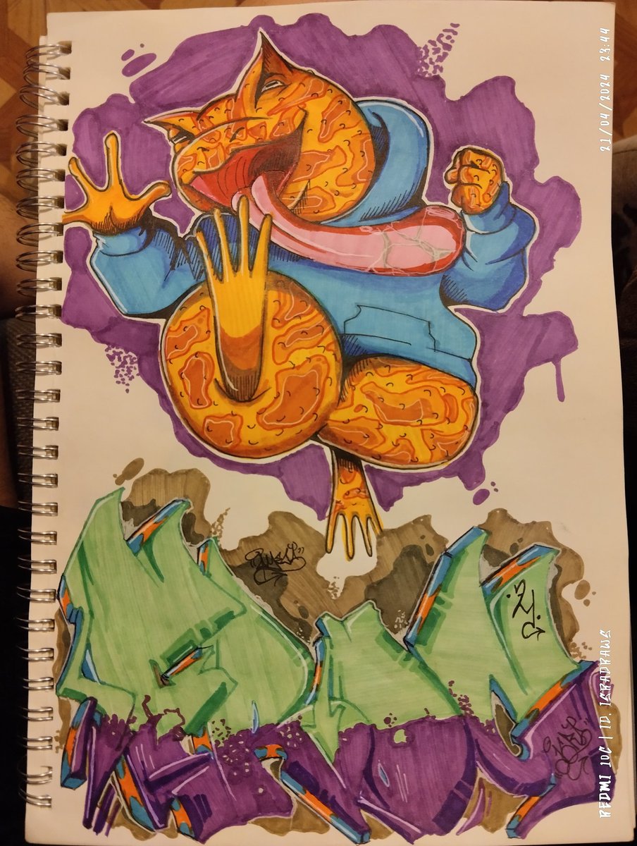Draws_Omega's tweet photo. graffiti frog 🐸 https://t.co/ZPzdbVDjP9