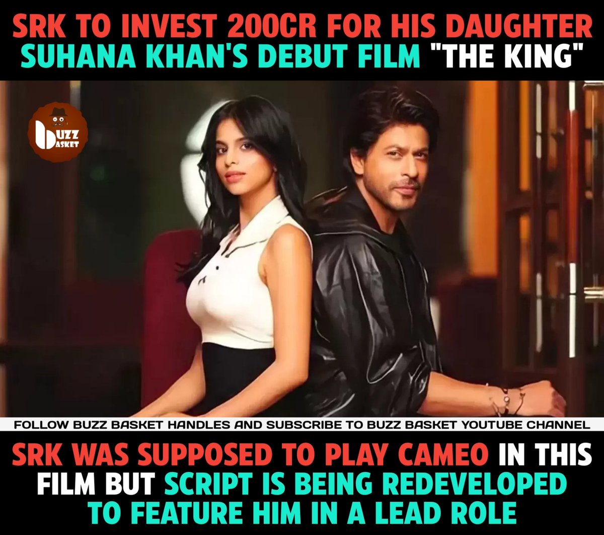 #SRK to invest 200cr in his daughter's debut film!

#ShahRukhKhan #SuhanaKhan #TheKing #Bollywood