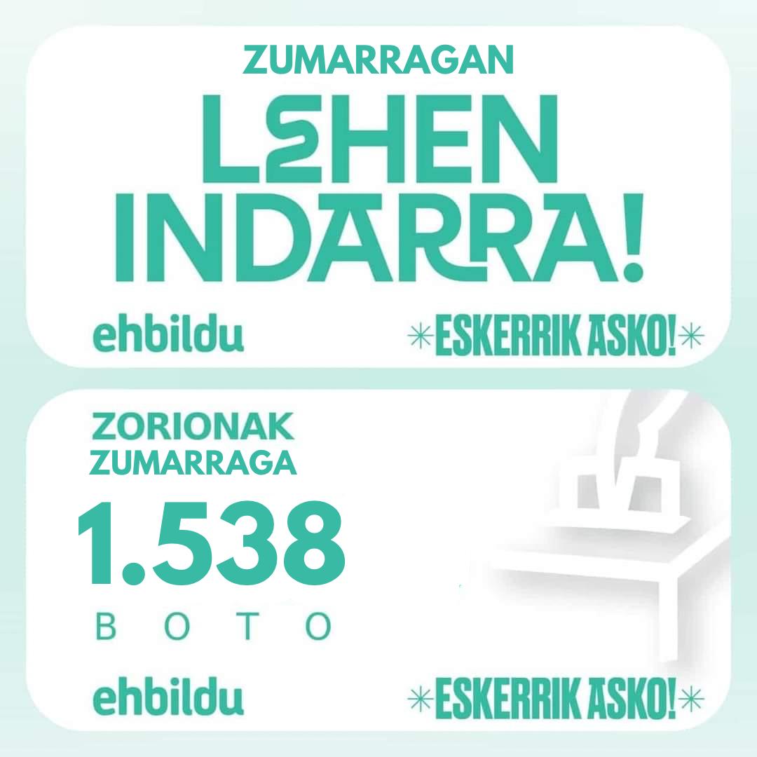 ehbilduzumarrag's tweet photo. Milesker Zumarraga. Hartu dugun babes eta indarrarekin zume berriak josiz jarraituko dugu indar gehiagoz.
💜💜💜 https://t.co/w5MBvpfF3M