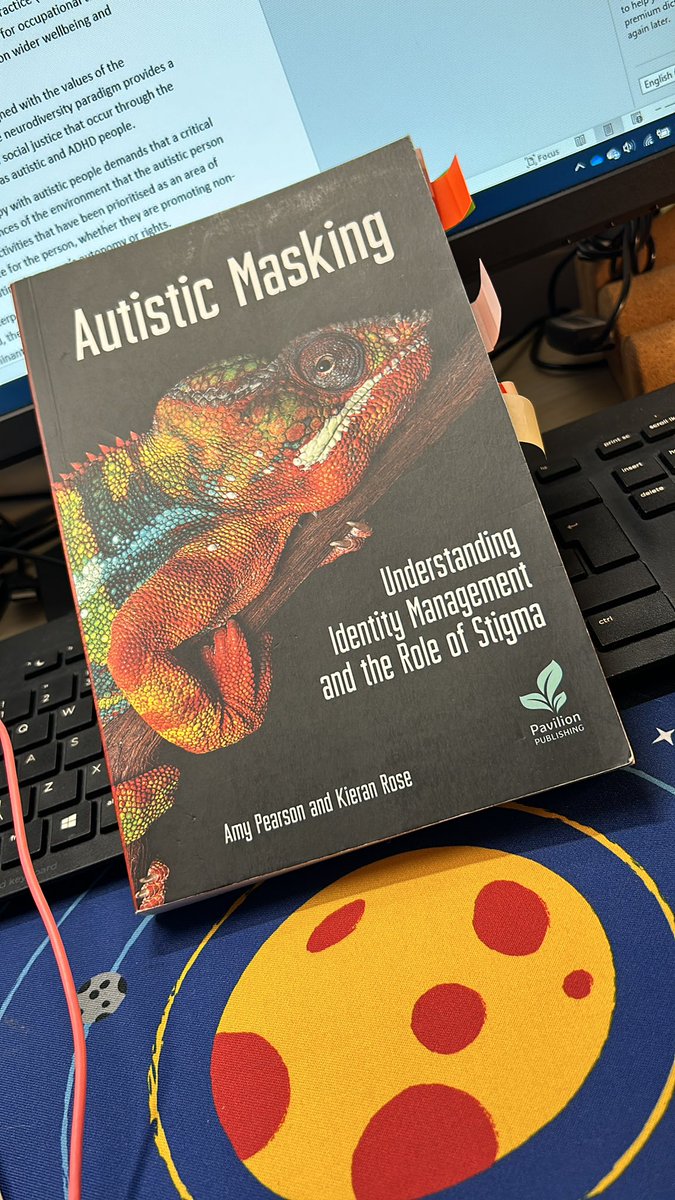 Y’know when you just keep coming back to a book time after time because it is just *right*? Autistic Masking is that for me. Thank you for putting these words out there. Thank you for making it the text I love to come back to. @KieranRose7 @DrAmyPearson