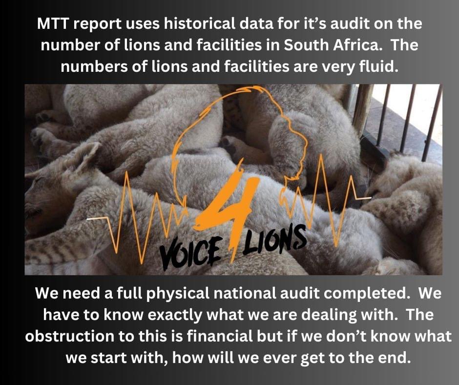 With our call for a full national audit, there is obviously a cost. The MTT Report estimated the cost to carry out a compliance visit with travel included to be around ZAR 8,519 per facility (noting their report states there are 348 facilities).
