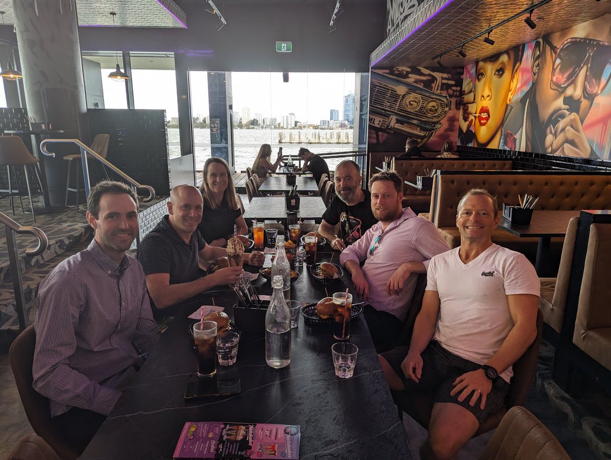 wilsonwaters's tweet photo. Lunch at Milky Lane with some of the Perth @MakerXAU crew. 
"If you like beef and don't have cardiovascular issues" https://t.co/8ETmvGhrsO