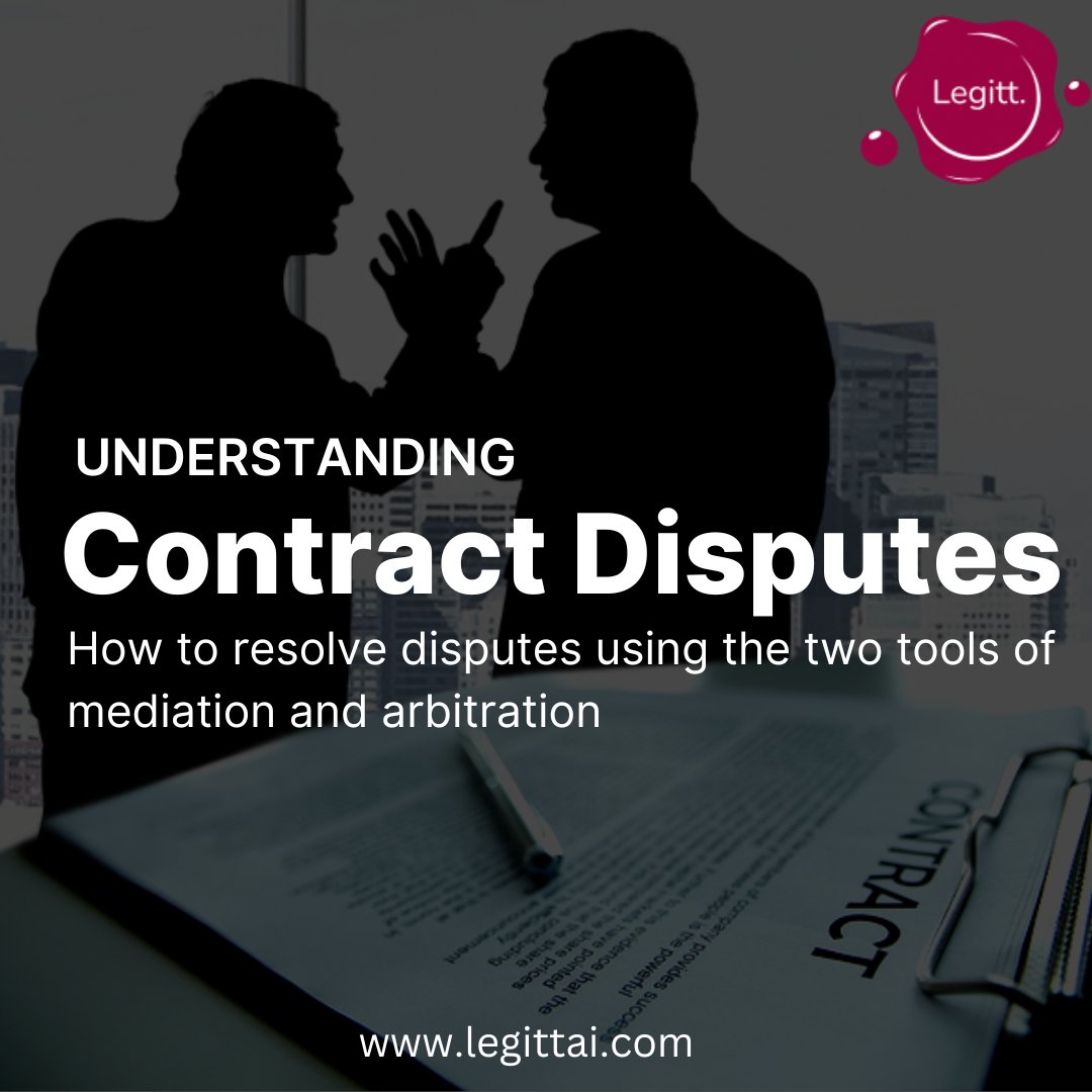 Legitthq's tweet photo. Contract disputes often arise from various disagreements between parties involved in a business agreement. #Contractdisputes #meditationtools #arbitrationtool #legittaiLearn more about how to resolve the contract dispute: https://t.co/UUsVKHyAnu https://t.co/8fjtjVyX7v