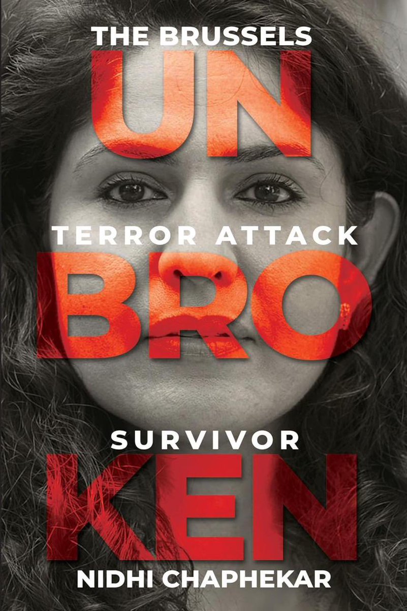 Glad to meet Nidhi Chaphekar, a terror attack survivor from the 2016 Brussels attack. Received her book: UNBROKEN. Admire the spirit and courage. The title of her book sums up her attitude.