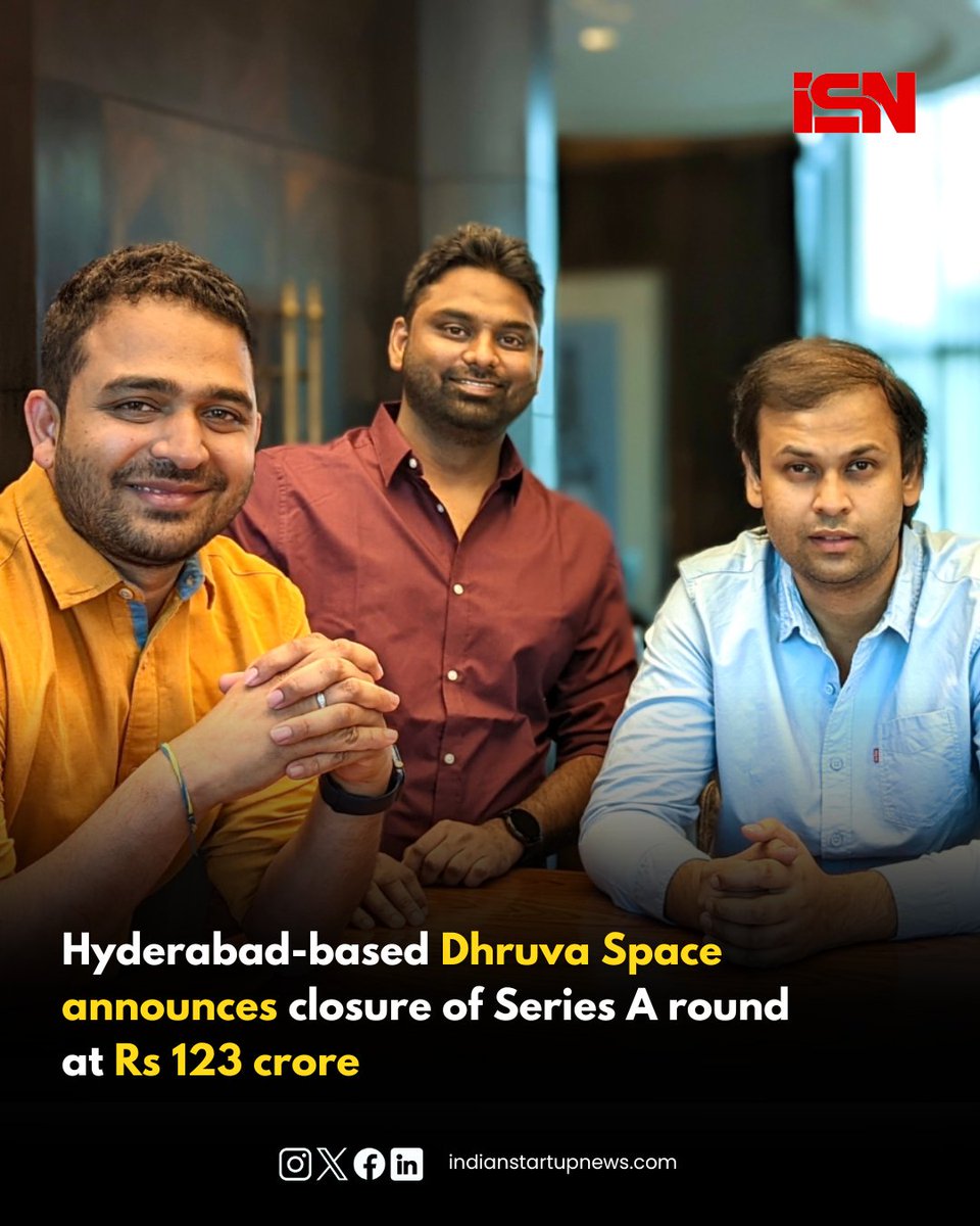 Dhruva Space, a Hyderabad-based full-stack space engineering solutions provider, today announced the closure of its Series A funding at Rs 123 crore. The round was structured into two parts, with Series A1 bringing in Rs 45.51 crore and Series A2 securing Rs 78 crore. Read the…