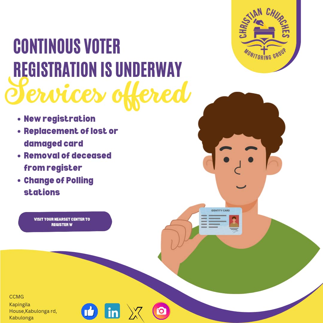 The @ZambiaElections is still conducting continuous voter registration, take advantage of this exercise and register to vote. Remember to carry your NRC. 
#GoodGovernance 
#RegisterNow