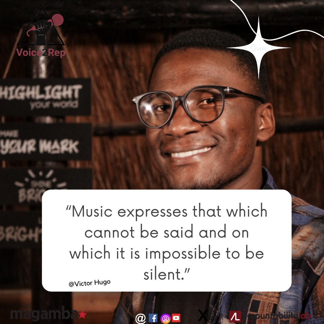 Voice2RepZW's tweet photo. This week, may we remember that music doesn't lie. Wishing you a productive week ahead.
#Voice2Rep #MondayMotivation https://t.co/Us52Pm7CWY