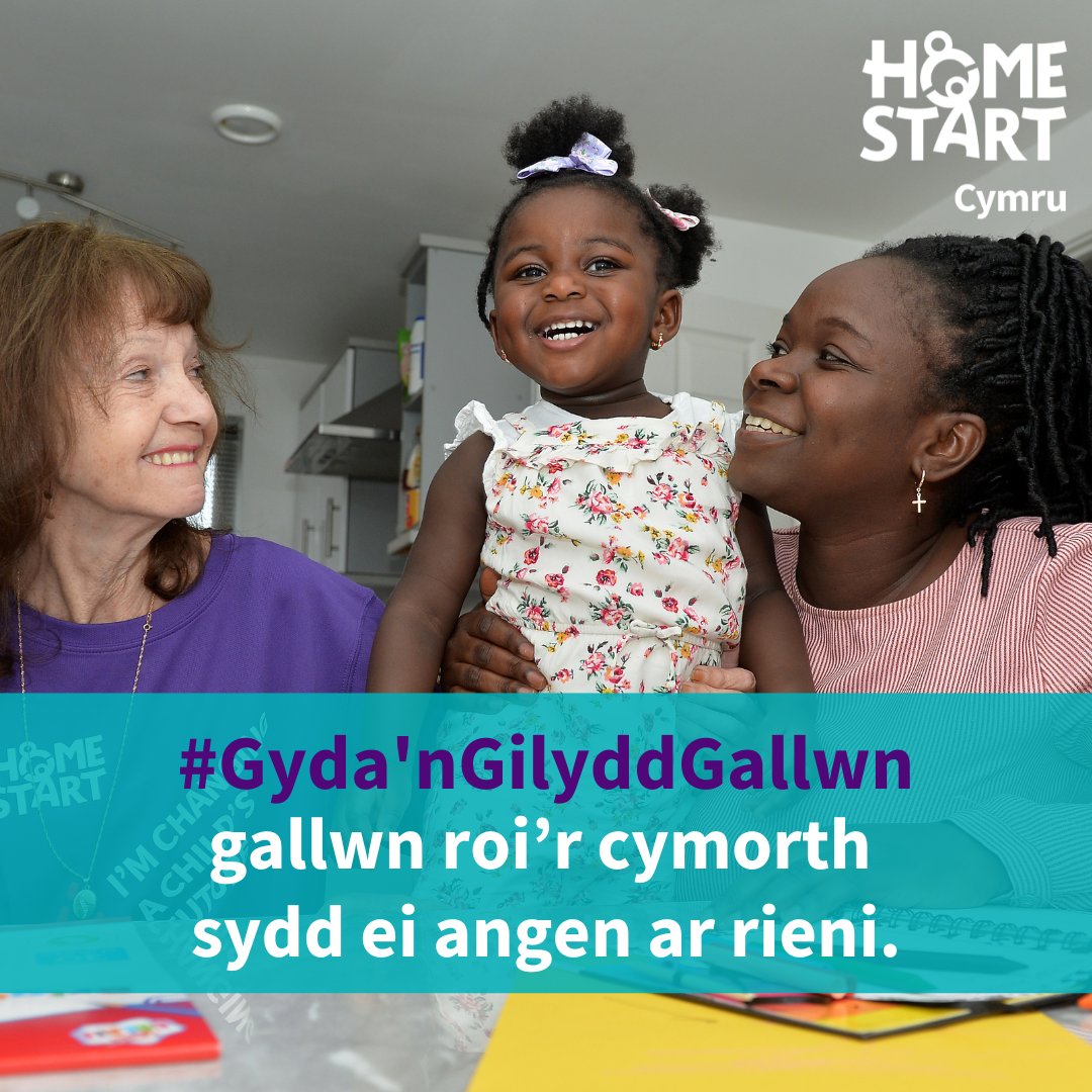 Pam gwirfoddoli i #CartrefCychwynCymru? Yn ogystal â helpu eraill, gall #gwirfoddoli hefyd wneud gwahaniaeth i chi - gall wneud i chi deimlo'n dda a rhoi synnwyr o bwrpas a boddhad i chi.#GydanGilyddGallwn I gael rhagor o wybodaeth, ewch i: homestartcymru.org.uk/cy/registratio…