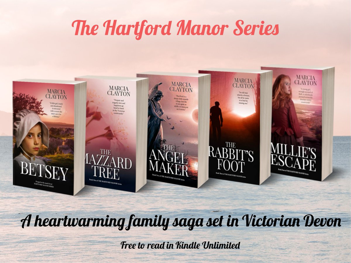 The Hartford Manor Series - a captivating family saga set in Victorian Devon. Guaranteed to keep you turning the pages.
mybook.to/Betsey
viewauthor.at/MarciaClayton
#romanceseries #strictlysagagirls #indiebooksbeseen