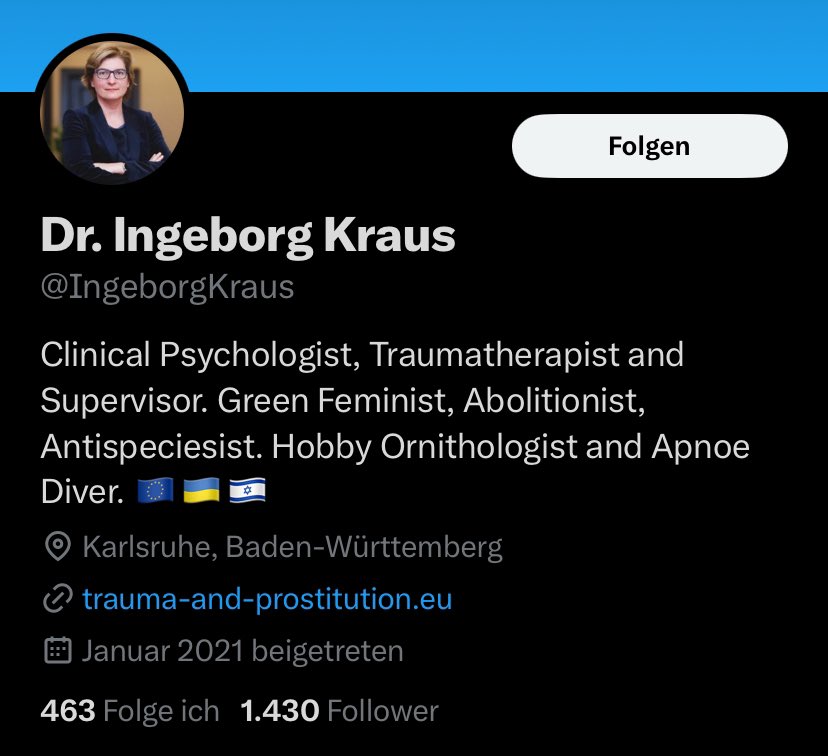 Mehr Menschenverachtung u. Menschenfeindlichkeit geht nicht?
Die GRÜNE Feministin u. Traumatherapeutin Dr. Ingeborg Kraus: Ja
Es bleibt dabei: im Zweifel entscheiden sie Die GRÜNEN für Faschismus.