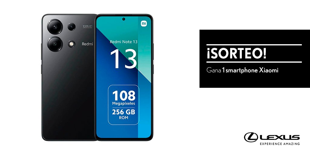 SORTEO | Haz RT y consigue un smartphone Xiaomi de #LexusUtility Bases Legales: brnw.ch/21wJ2yX