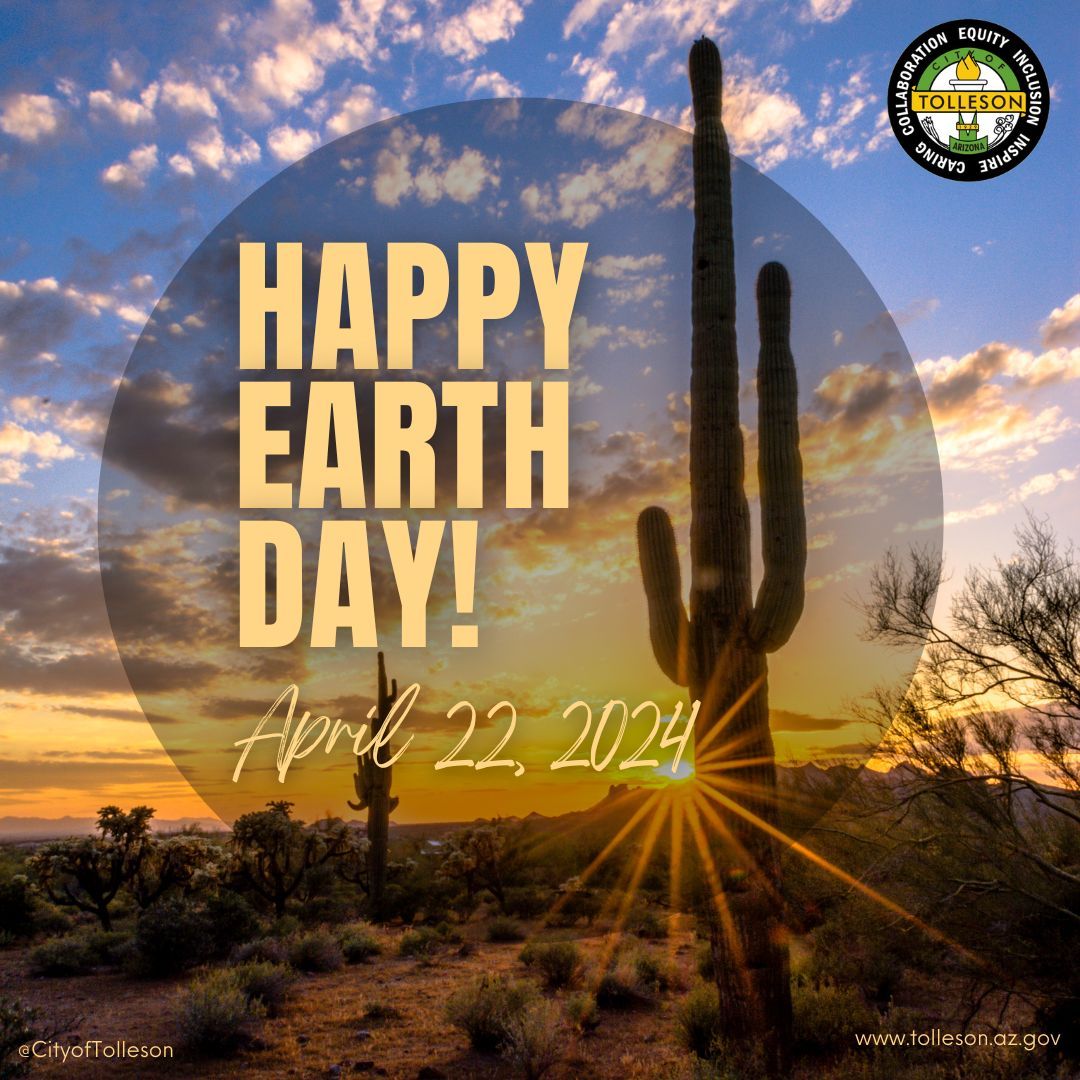 Happy Earth Day! 🌍 Let's embrace sustainable practices and cherish our planet not just today, but every day. Tolleson is committed to a greener future. Learn more Tolleson at: tolleson.az.gov #EarthDay #SustainableTolleson