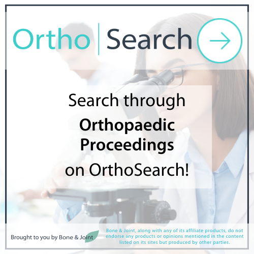 #OrthoSearch makes it easy to find abstracts of papers presented at meetings or conferences that have been published in #BJJ Orthopaedic Proceedings.

Search through them all for free today.

#Orthopedics #Abstracts #ResearchPapers

ow.ly/hfIh50RcUNf