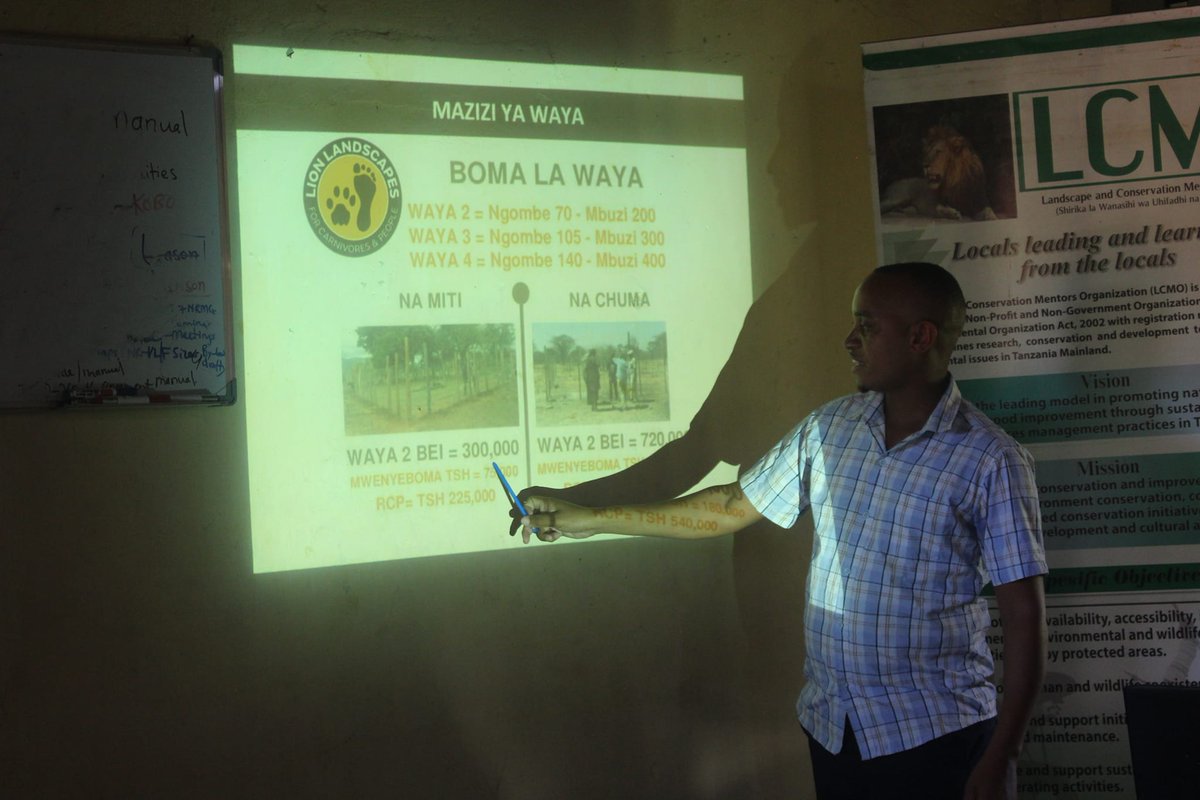 We visited Land Conservation Mentor's Organization (LCMO) as part of our ongoing partnership. It was awesome to see their implementation of predator proof wire livestock enclosures as well as to meet some of their community based team active in conflict mitigation.